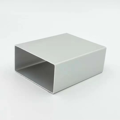 Hồ sơ ép đùn Alu 0,9mm Ống 40X80 Bạc Matt Anodized Aluminium Profile
