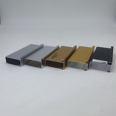 Sử dụng phổ biến trong tủ bếp Lybia Cấu hình nhôm Bóng hoặc Anodized Bạc và Vàng và Đen