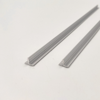 Trang trí 8mm hình chữ T Hồ sơ cắt nhôm bạc Sơn tĩnh điện mờ