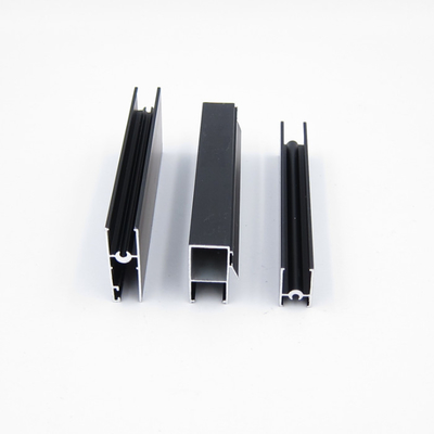 Hồ sơ cửa sổ nhôm Anodized Serie 3825 đen cho cửa và đồ nội thất