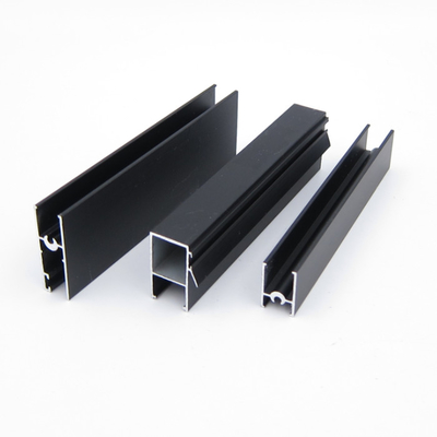 Hồ sơ cửa sổ nhôm Anodized Serie 3825 đen cho cửa và đồ nội thất