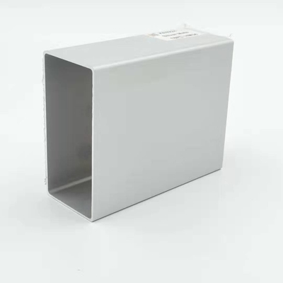 Hồ sơ ép đùn Alu 0,9mm Ống 40X80 Bạc Matt Anodized Aluminium Profile
