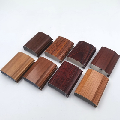 Hồ sơ nhà bếp bằng nhôm dài 6 mét bằng gỗ và sơn tĩnh điện bóng