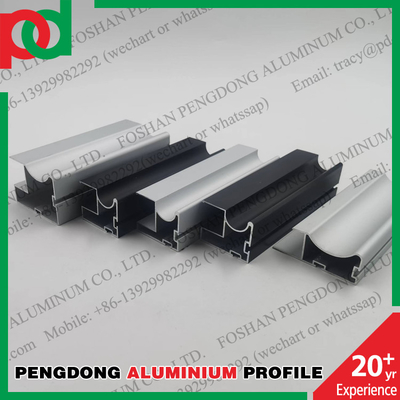 Cấu hình nhôm anodized màu 6063 cho cửa tủ quần áo trượt