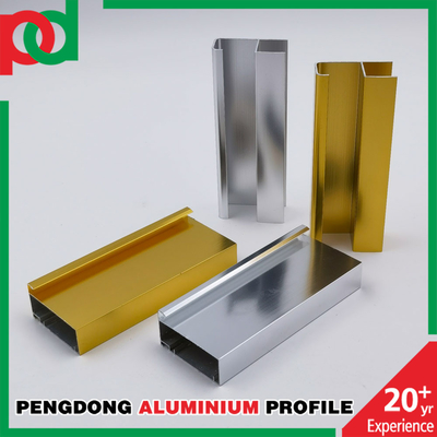 Nhà sản xuất Phật Sơn Hồ sơ tủ bếp bằng nhôm đánh bóng bạc có độ bóng cao