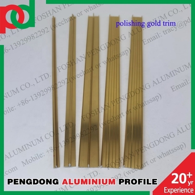Cấu hình nhôm Đánh bóng trang trí viền gạch trang trí Màu bạc và vàng phổ biến