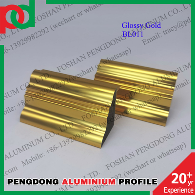 Sử dụng phổ biến trong tủ bếp Lybia Cấu hình nhôm Bóng hoặc Anodized Bạc và Vàng và Đen