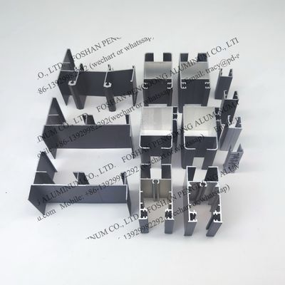 Mảng hồ sơ nhôm cửa sổ anodized bạc