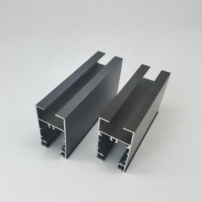 Màn hình nhôm cửa sổ trượt cho Côte d'Ivoire bạc anodized và bột phủ đồng và màu xám nhạt