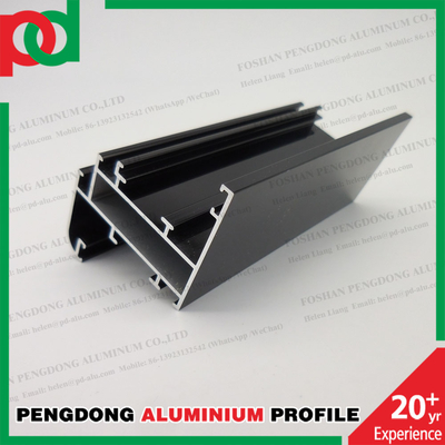 Hồ sơ nhôm Extrusion Casement cửa sổ cửa sổ ống vuông tùy chỉnh Anodizing Champagne Cho thị trường Ethiopia