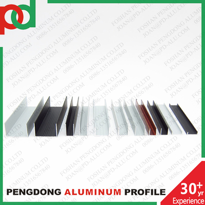 U Channel Groove Profiles Aluminium cho cửa sổ và cửa ra vào và đồ nội thất
