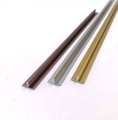 Hình dạng chữ T 11,7mm Cấu hình nhôm Sơn tĩnh điện mạ chrome vàng hồng