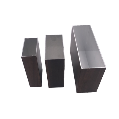 Hồ sơ nhôm hoàn thiện bằng gỗ hình chữ nhật Hồ sơ đùn nhôm 4040