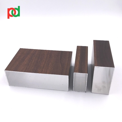 Cấu hình ống nhôm hạt gỗ Ống nhôm hình chữ nhật đùn