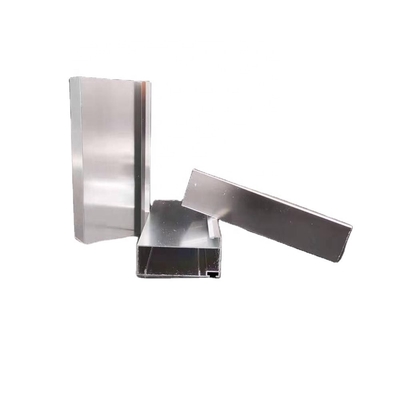 Hồ sơ nhà bếp bằng nhôm Sơn tĩnh điện hình chữ nhật màu bạc bóng Độ dày 1,2mm
