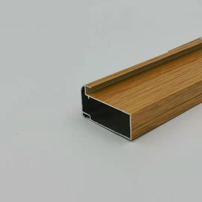 Lybia 6063 Nhà bếp Hồ sơ nhôm hạt gỗ sơn tĩnh điện