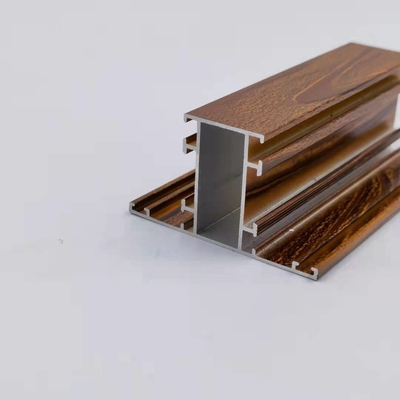 Nhà máy hoàn thiện hồ sơ bằng nhôm hạt gỗ cho cửa sổ và cửa ra vào