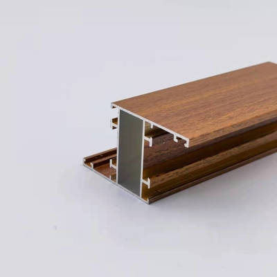 Nhà máy hoàn thiện hồ sơ bằng nhôm hạt gỗ cho cửa sổ và cửa ra vào