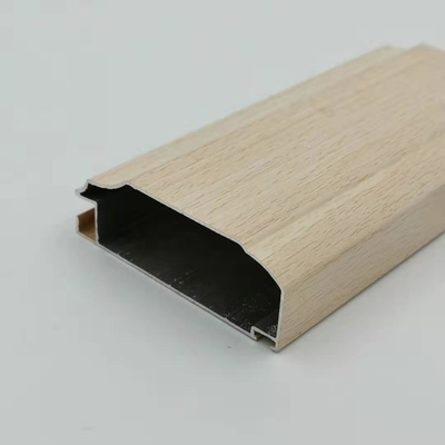 Hồ sơ nhôm hoàn thiện bằng gỗ Libya T5 6063 cho tủ bếp