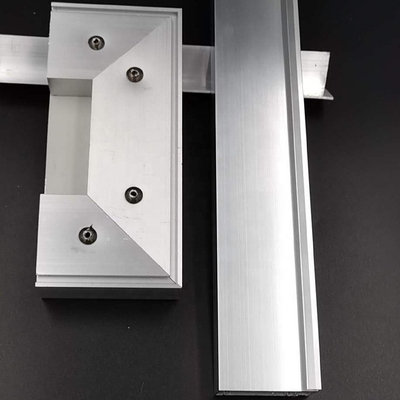 Hồ sơ tủ bếp nhôm T5 6063 Đánh bóng bạc sáng