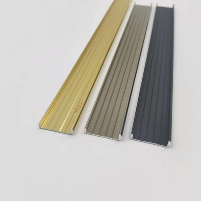 Hình dạng chữ U 16.3mm 6063 T5 Hồ sơ cắt nhôm trang trí Viền gạch trang trí