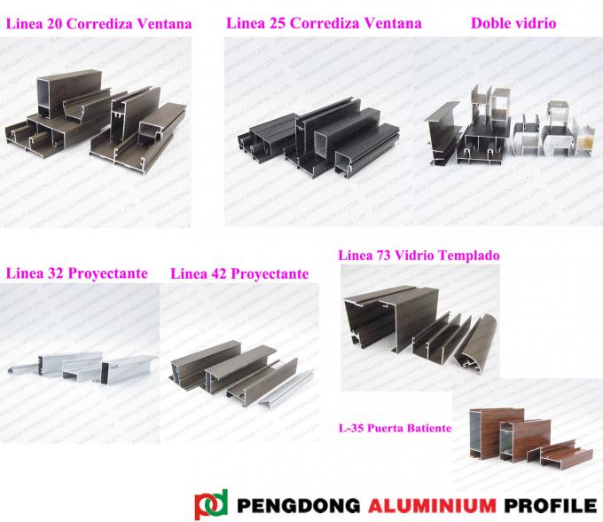 Nhôm Profiles For các cửa sổ And Doors Casement To Chile and Bolivia Linea 42