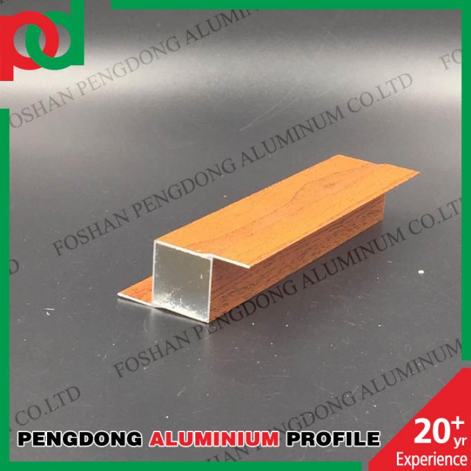 Wood Grain Nhôm profile for kitchen cabinet