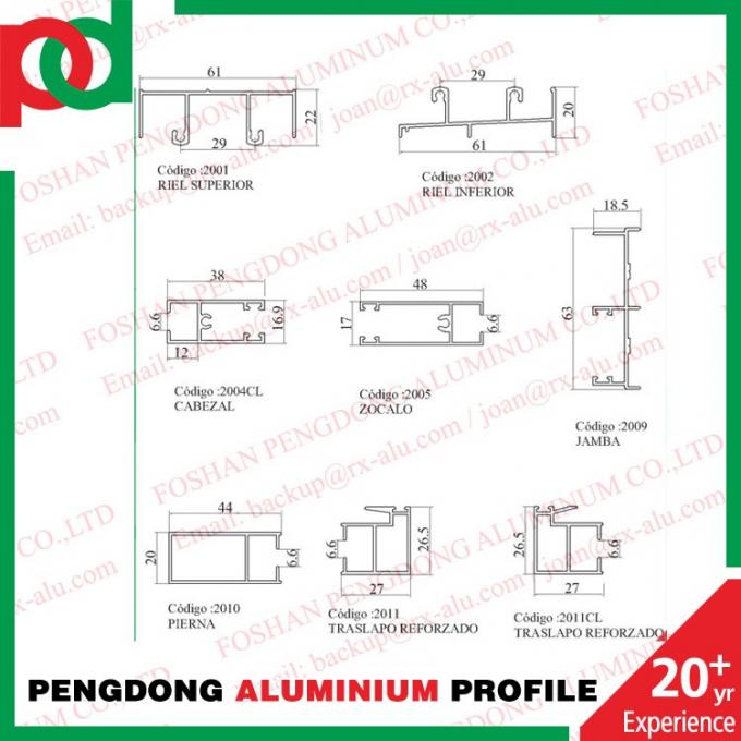 Nhôm profiles serie 20 serie 25 anodizado