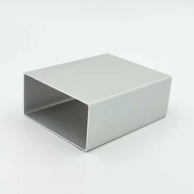 Giá tốt Hồ sơ ép đùn Alu 0,9mm Ống 40X80 Bạc Matt Anodized Aluminium Profile trực tuyến