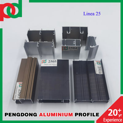 Giá tốt Hồ sơ nhôm T5 dài 5,8 mét được sơn tĩnh điện cho cửa sổ và cửa ra vào trực tuyến