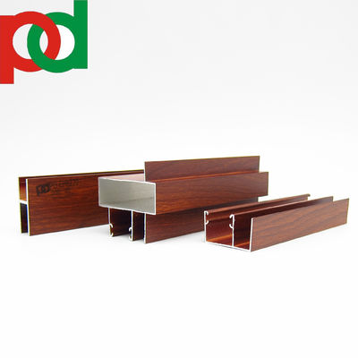 Mảng hồ sơ nhôm cửa sổ cửa sổ với kết thúc chạm gỗ màu đen mờ với các kích thước và thiết kế khác nhau bằng công nghệ ép