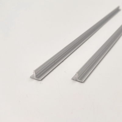 Giá tốt Trang trí 8mm hình chữ T Hồ sơ cắt nhôm bạc Sơn tĩnh điện mờ trực tuyến