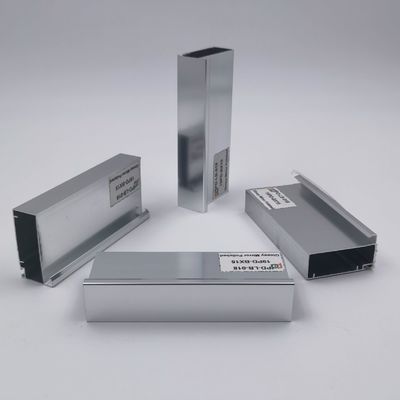 Giá tốt Hồ sơ tủ bếp nhôm T5 6063 Đánh bóng bạc sáng trực tuyến