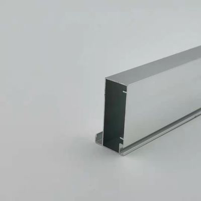 Giá tốt Hồ sơ nhà bếp bằng nhôm Sơn tĩnh điện hình chữ nhật màu bạc bóng Độ dày 1,2mm trực tuyến